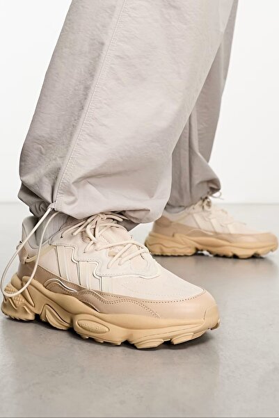 adidas Ozweego TR Trainers Sneaker Erkek Hakiki Süet Günlük Spor Ayakkabı Bej