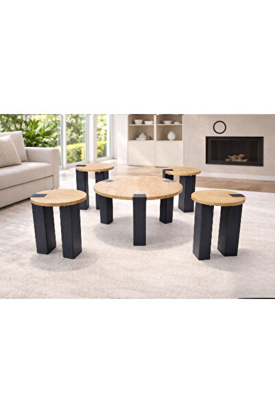 DEC22 Service table set with an innovative wooden design