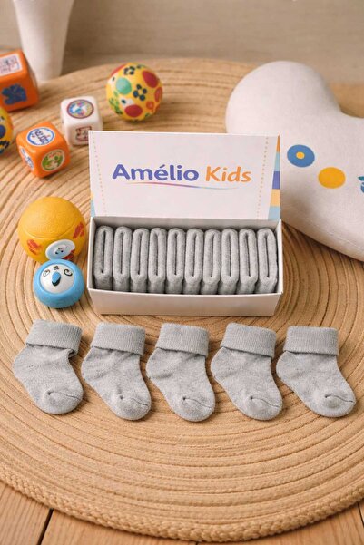 Amélio Kids Organic Cotton Unisex 5-Piece Boxed Premium Newborn Baby & Childr...