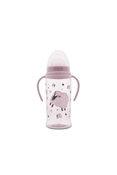 LORELLİ Anti-Leak Baby Bottle My Friend, Handles, Wide Nipple, 360ml, Pink 6m+