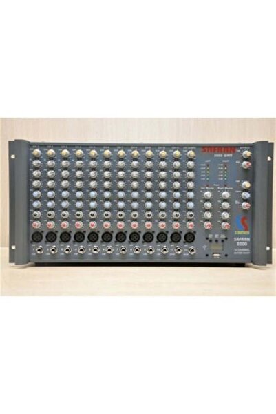 startech Safran 2000 2x1000W/4 ohm 12 Kanal Efektli Küp Power Mikser