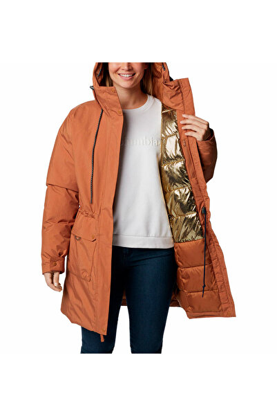 Columbia Kadın Kiremit Rosewood Su Geçirmez Omni-Heat Infinity Parka Mont 205...
