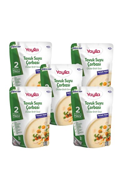 Yayla Yemek Hazır Tavuk Suyu Çorbası 250 ml x5
