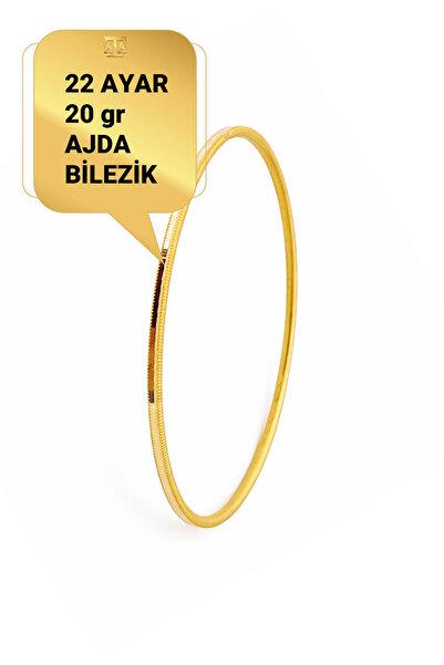 Mehmet Ata Kuyumculuk 22 Ayar 20 gr Düz Ajda Bilezik