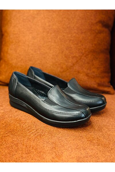 MİSS PARK MODA Genuine Leather Orthopedic Casual Shoes - Memory Foam Sole-Mot...