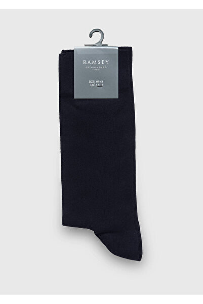 Ramsey Navy Blue 80% Cotton, 20% Polyamide Socks