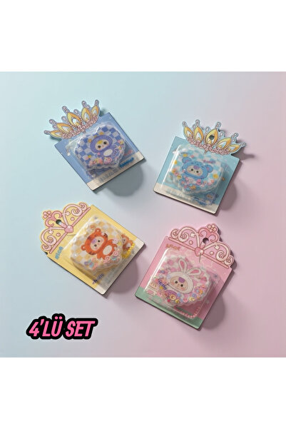 Beimo Baby Three Sulu Zincirli Mini Not Defteri 4'Lü Set , Sevimli Not Defteri