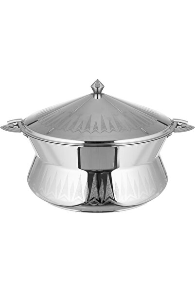 Generic Alsaif Gallery Teamah Stainless Steel Food Container, 7.5 Liters - Si...