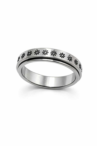 lindamina Silver Color Men's Ring