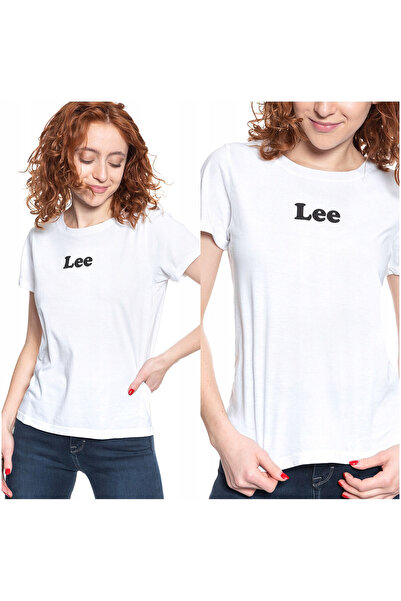 Lee Tricou Dama, Lee, Logo T, Croi Slim Fit, 100% Bumbac, Logo, Print, Marime...