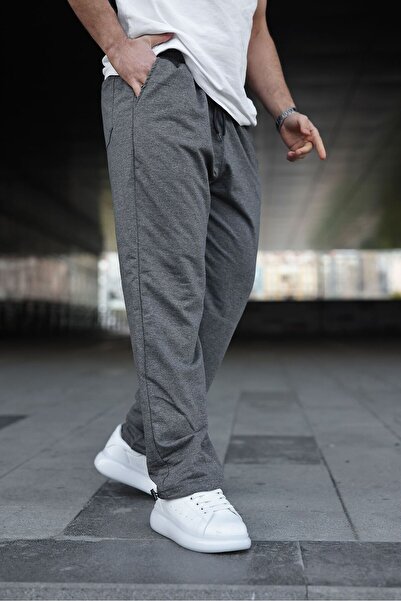 BİRBEYSTORE Men's Bottom Sweatpants with Back Pockets, Elastic Cuffs, Baggy M...
