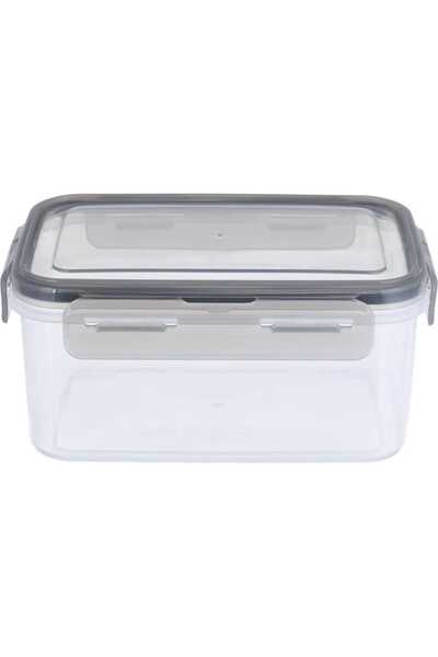 Generic Al Saif Gallery Plastic Food Container with Lid, 1.2 L, 18x12x9 cm, R...