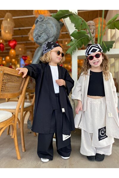 Z KİDS Keten Kimono Takım | ZKids