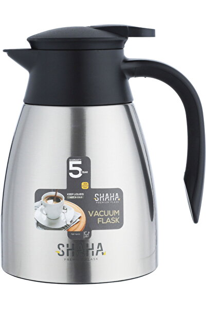 Generic ترمس شاها، سعة 1 لتر، مصنوع من الفولاذ المقاوم للصدأ من الداخل والخار...