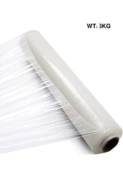 Premium Stretch Wrap Cling Film Roll 3KG – Heavy Duty Industrial Plastic for ...