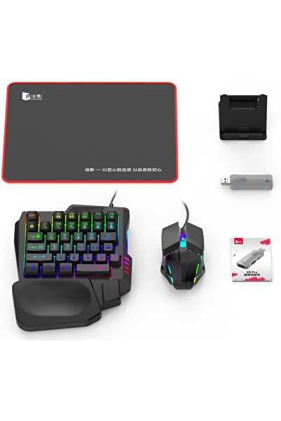 Generic محول لوحة مفاتيح وماوس للألعاب 5 في 1 X8 pro PUBG، متوافق مع أندرويد،...