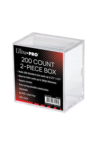 Ultra Pro 100 Pieces of 2-Piece Transparent Card Storage Boxes