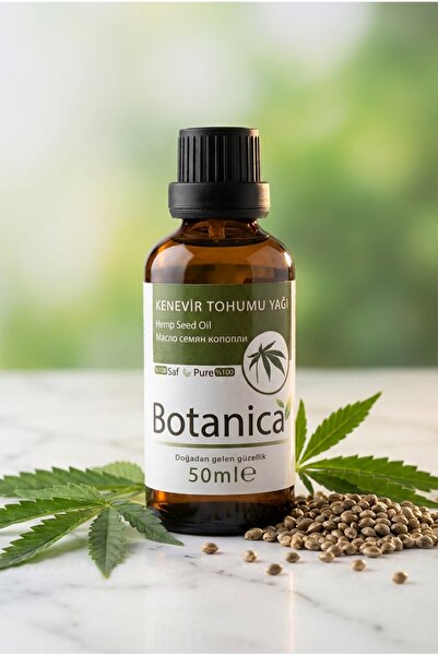 botanica %100 Saf Kenevir Yağı Soğuk Sıkım Kas Gevşetici Onarıcı Doğal Bitkis...