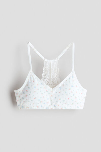 H&M Dantel Detaylı Kısa Üst