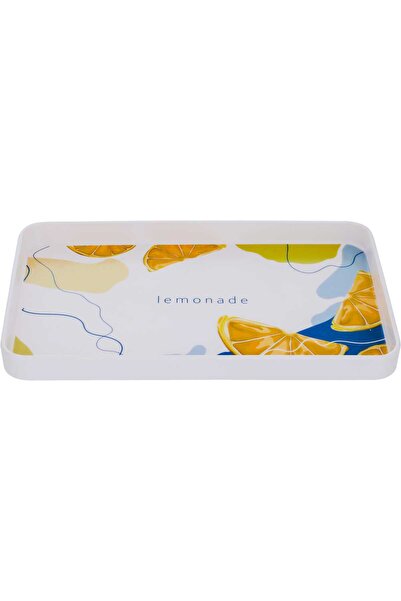Generic Al Saif Gallery plastic serving tray, 30 x 19 x 2.7 cm, rectangle - w...