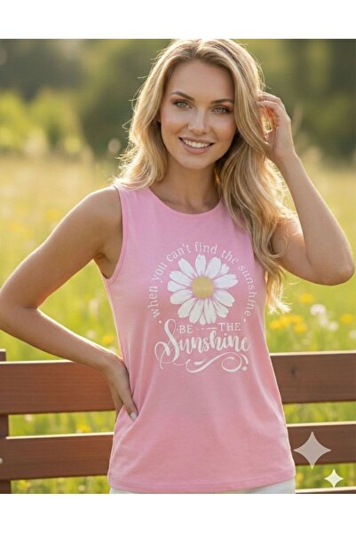 BW Bravely Wear Be the Sunshine Printed Women's Off-Shoulder Tank Top T-Shirt