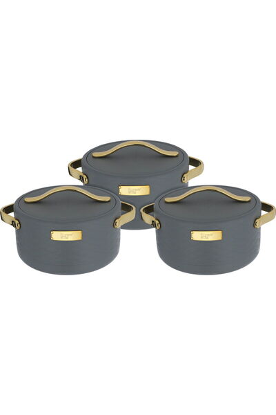 Generic Kinda Steel Al Saif Gallery Container Set, (1.5+2+2.5) Liter, 3 Piece...