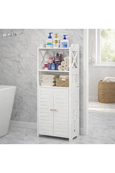 Razo RAZO double bathroom storage cabinet, Upper shelves, Lower cabinet with ...