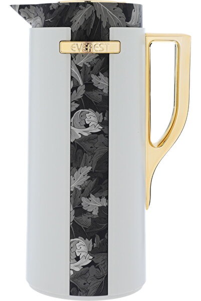 Generic ترمس إيفرست ويداد، سعة 1 لتر، بنقشة خشبية، غلاف داخلي من الزجاج حراري...