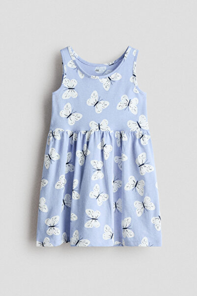 H&M Desenli ve Pamuklu Elbise