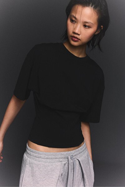 Bershka Korse bel kısa kollu tişört