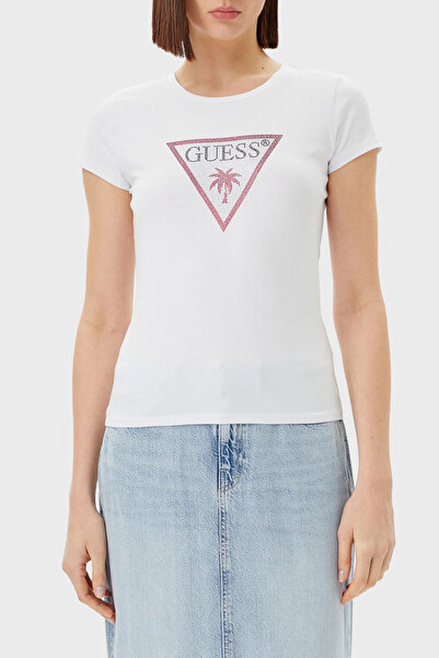 Guess Tricou cu logo Jersey, pachet de bumbac slim fit guler rotund tricouri ...