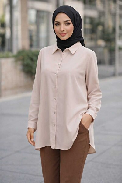 siiim wear Tunik Gömlek İnce Mevsimlik Düz Model Rahat Kumaş