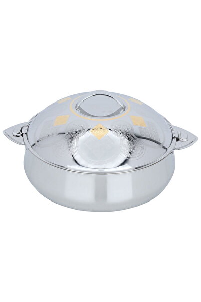 Generic Lama Steel Al Saif Gallery food container, 3000 ml, Indian, gilded - ...