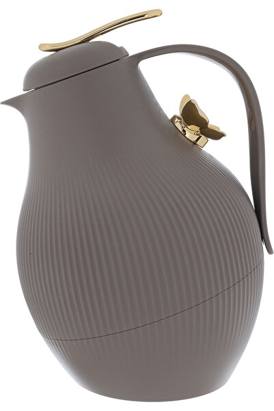 Generic ترمس دورا من معرض السيف، فراشة ذهبية، سعة 1 لتر، غلاف داخلي من الزجاج...