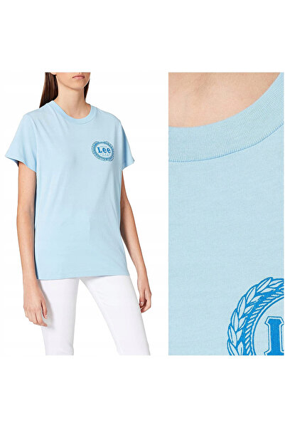 Lee Tricou Dama, Lee, Emblem Tee, Croiala Normala, 100% Bumbac, Logo, Marime ...