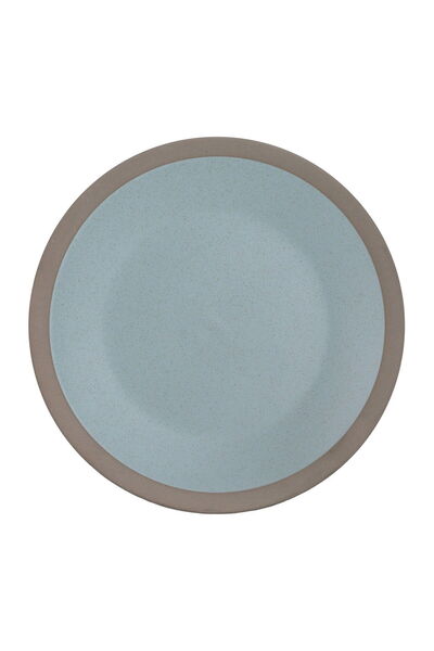 Generic طبق بورسلان السيف جاليري، 21 سم، دائري - رمادي