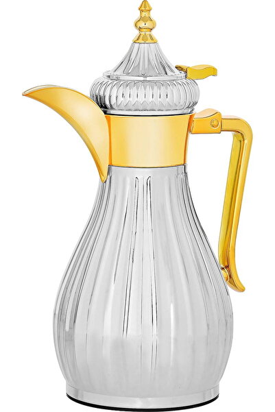 Generic ترمس دلة من معرض السيف، طراز تميم 5، سعة 0.60 لتر، وعاء داخلي زجاجي، ...