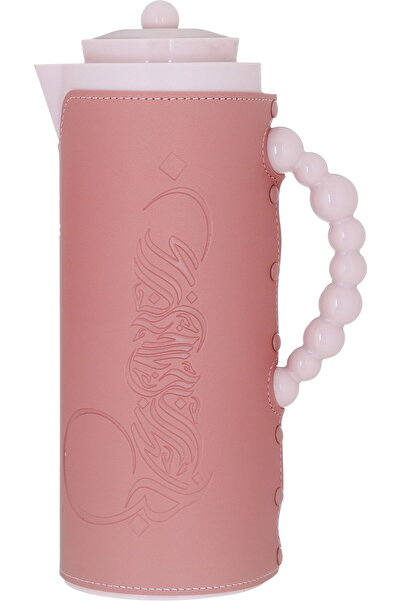 Generic ترمس زجاجي رويال 7 من معرض السيف، سعة 1 لتر، بغطاء جلد ، غلاف داخلي ز...