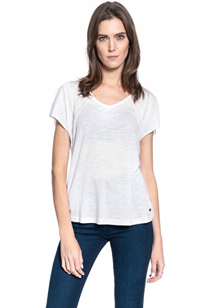 Mustang Tricou Dama, Mustang, Bumbac, Alb, Marime S