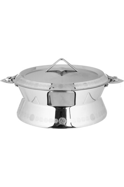 Generic Al Saif Gallery Sabina Steel Food Container, 5 Liters, Engraved - Silver