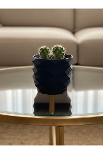 Leerybee وعاء زهور مرن من مادة TPU بتصميم هندسي - وعاء زهور صغير مزخرف باللون...