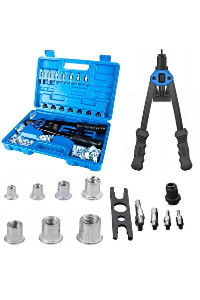 zola Cleste pentru piulite nituibile, 110 nituri M3-M12, 7 capete, cheie, cut...