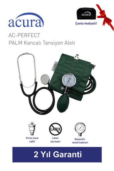 Acura AC-PERFECT Palm Tipi Kancalı Manuel Tansiyon Aleti