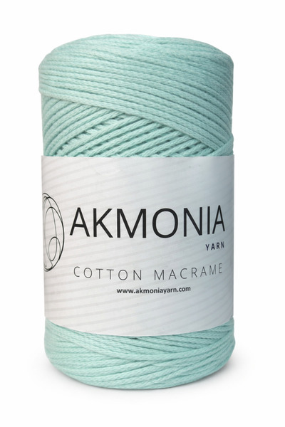 Akmonia Makrome Pamuklu Örgü ip 250Gr Zincir 2mm Çanta ipi ,Supla ip ,Ev Deko...