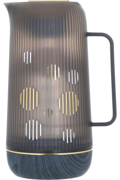 Generic ترمس جلوري هارموني برو، سعة 1 لتر، غلاف داخلي من الزجاج الحراري، غلاف...