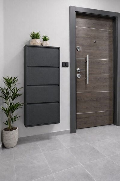 Starmet Metal Ayakkabılık Antrasit-4'lü