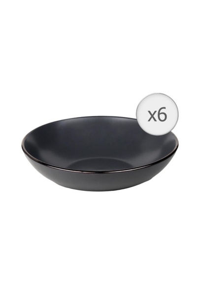 OEM SET 6 FARFURII ADANCI, CERAMICA 20 CM, CALYPSO, ART OF DINING BY HEINNER