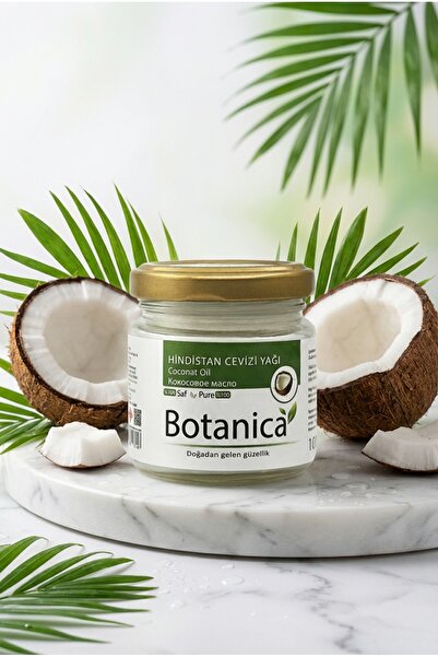 botanica %100 Saf Hindistan Cevizi Yağı Soğuk Sıkım Saç Maskesi Cilt Nemlendi...