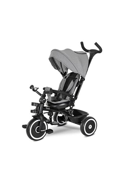 LORELLİ Kids Tricycle Tino, 360° Swivel Seat, Reclining, Parental Control, Grey