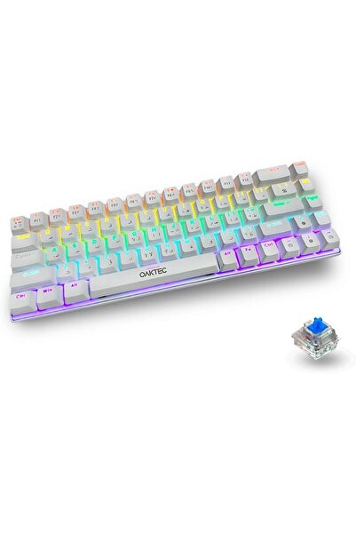 Generic لوحة مفاتيح ألعاب عربية إنجليزية بنسبة 60%، لوحة مفاتيح ميكانيكية بأس...